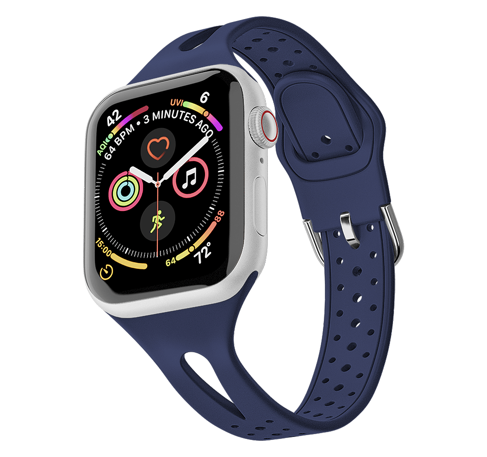 Apple watch series 4 silicone band discount