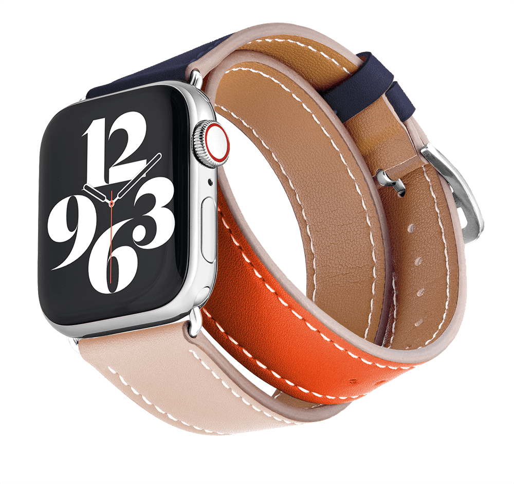 Roma Double Tour Leather Band